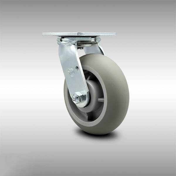 Service Caster Cambro Meal Delivery Cart Replacement Caster - Swivel CAM-SCC-SS30S620-TPRRD - main